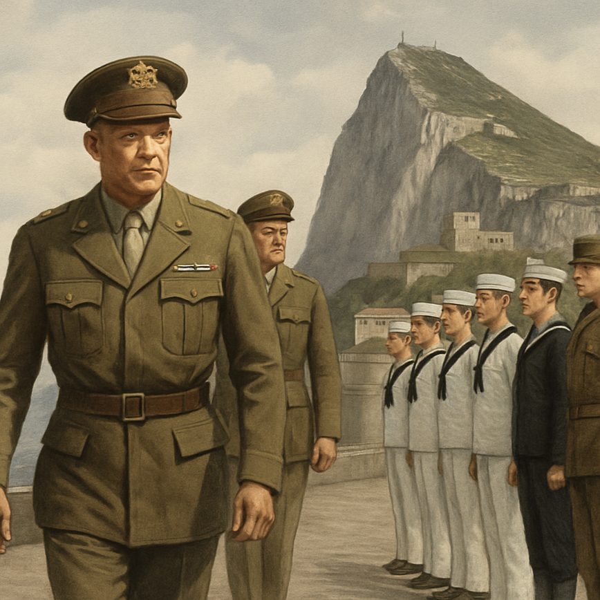 Dwight Eisenhower in Gibraltar